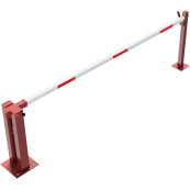 Manual barrier | with pneumatic spring | and fixed pole support | clear width: 3000 mm | with Euro profile cylinder lock